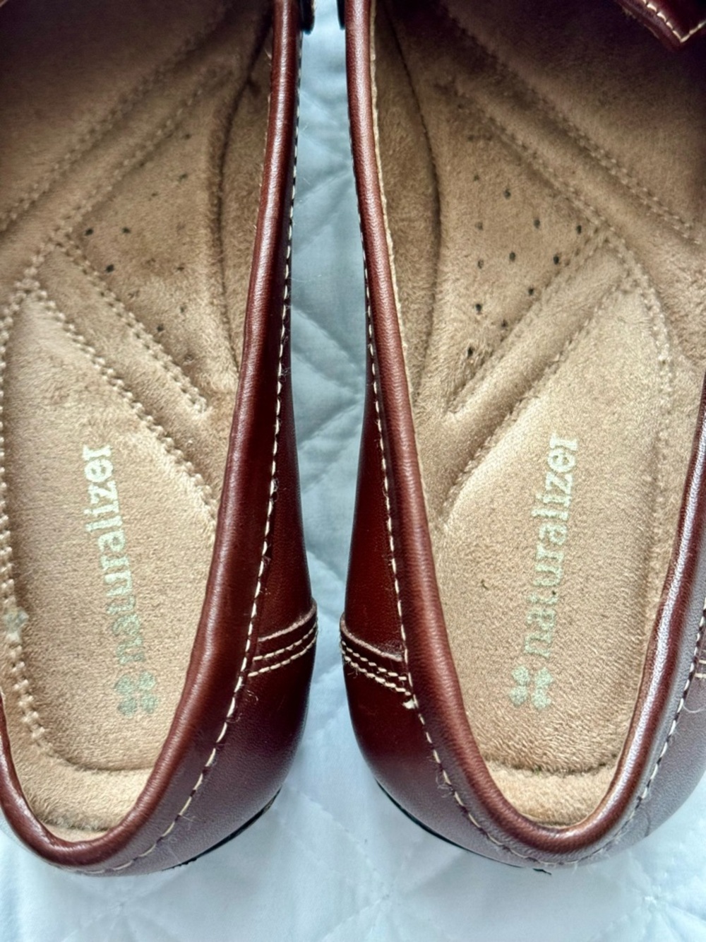 Naturalizer Women's Carletta Brown Leather Penny Loafers Flats Slip-on Size 7 - Picture 9 of 13